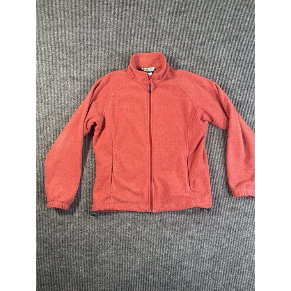 Columbia Women's Coral Full Zip Fleece Jacket Mid-Length Size L